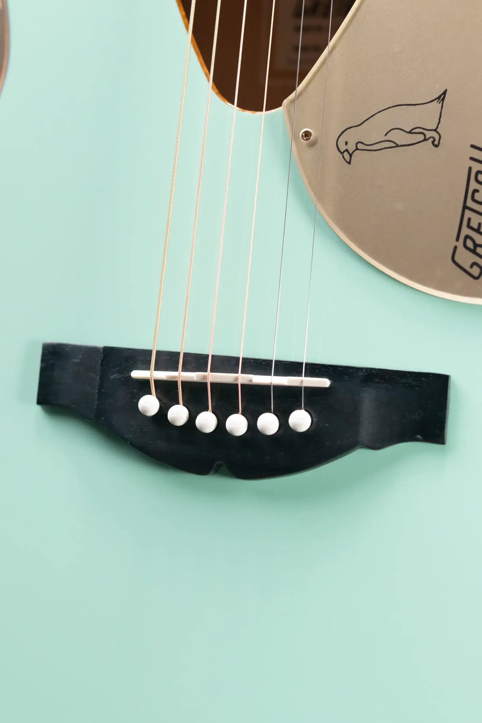 Gretsch G5021E Rancher Penguin Parlor Acoustic/Electric Guitar - Mint Metallic