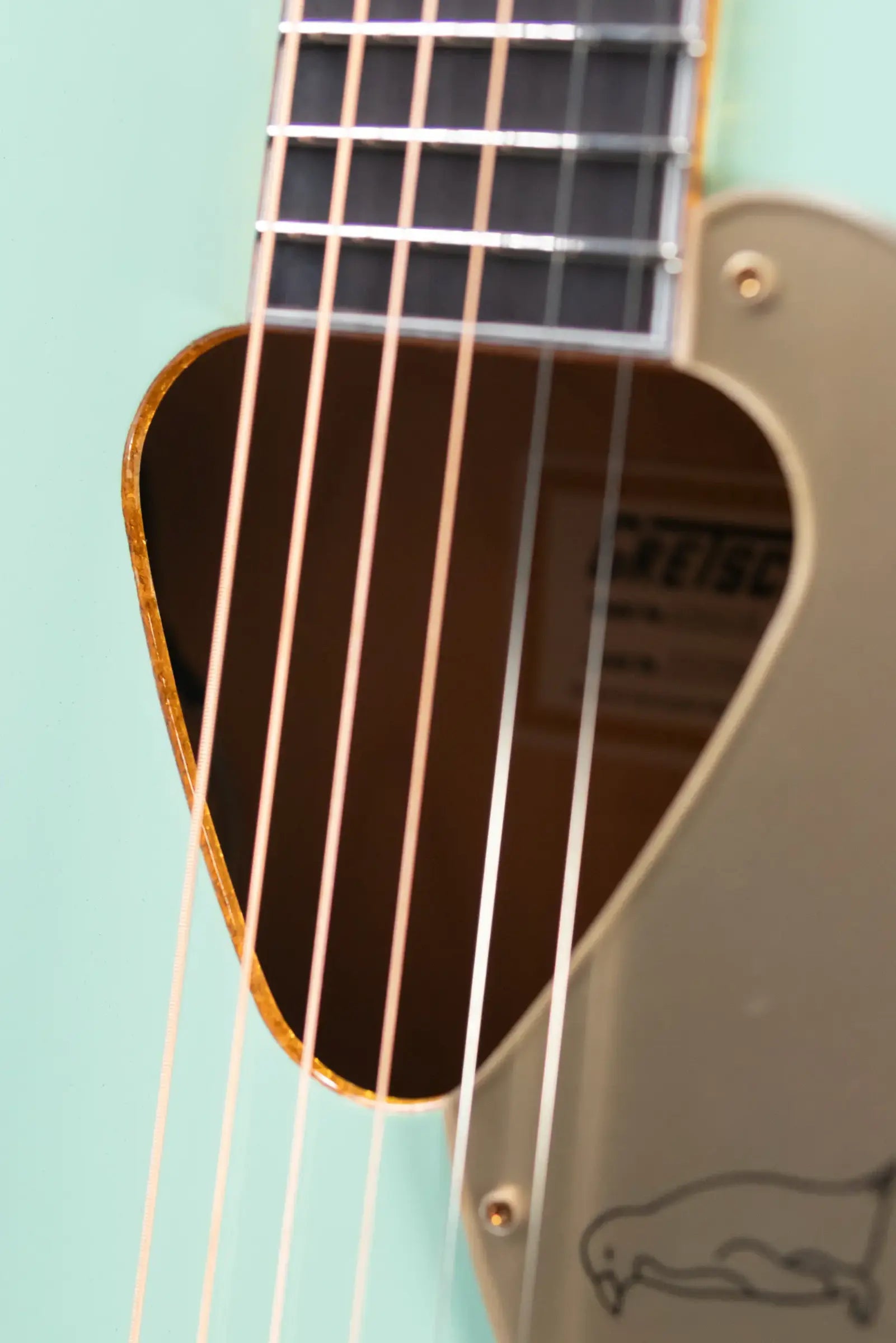 Gretsch G5021E Rancher Penguin Parlor Acoustic/Electric Guitar - Mint Metallic