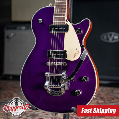Gretsch G5210T-P90 Electromatic Jet Two 90 Single-Cut with Bigsby Electric Guitar - Amethyst
