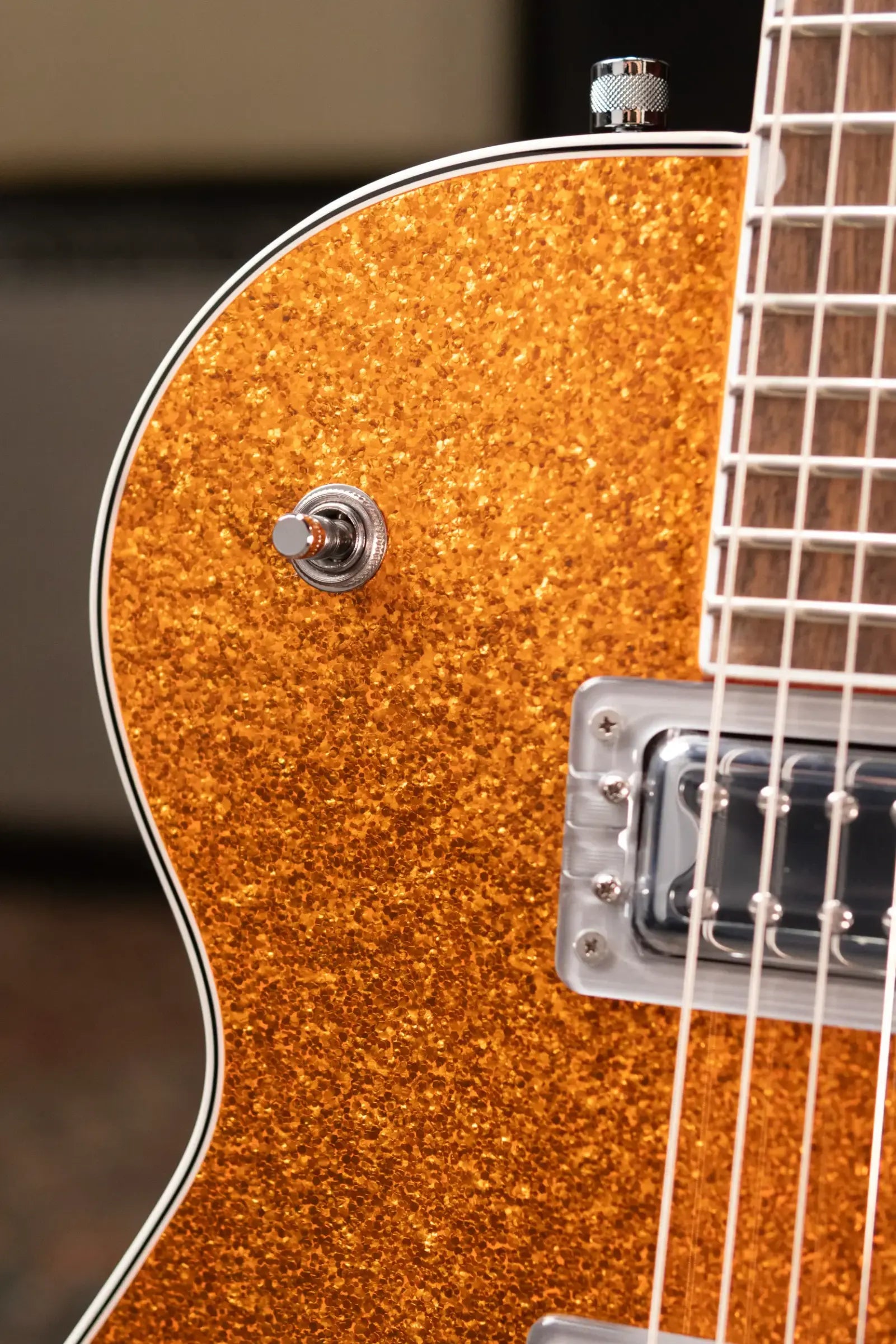Gretsch G5230T Electromatic Sparkle Jet FT Single-Cut with Bigsby Electric Guitar - Gold Sparkle