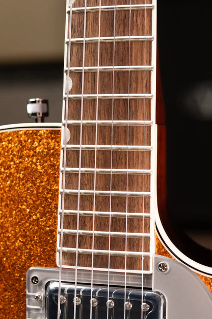 Gretsch G5230T Electromatic Sparkle Jet FT Single-Cut with Bigsby Electric Guitar - Gold Sparkle