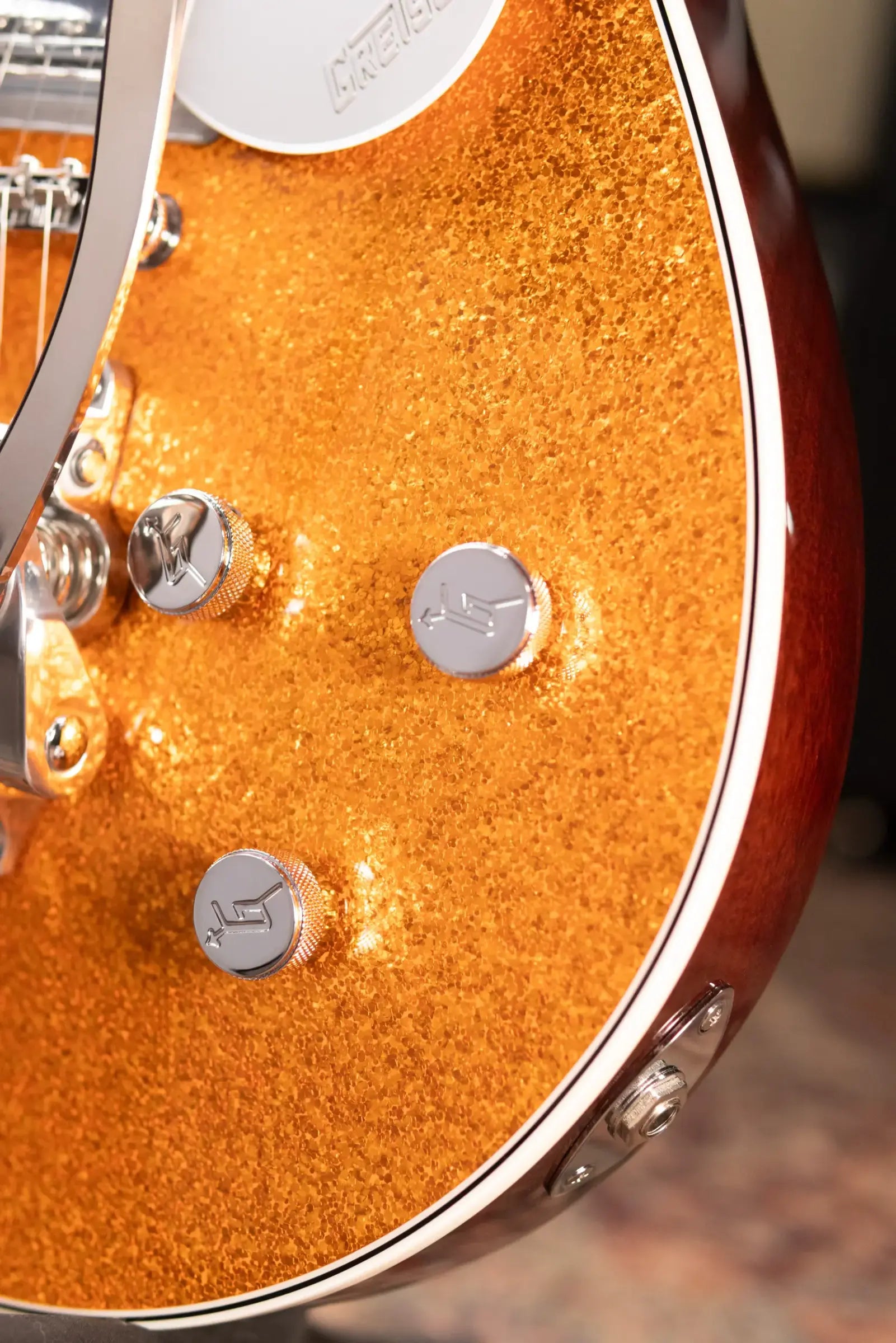 Gretsch G5230T Electromatic Sparkle Jet FT Single-Cut with Bigsby Electric Guitar - Gold Sparkle