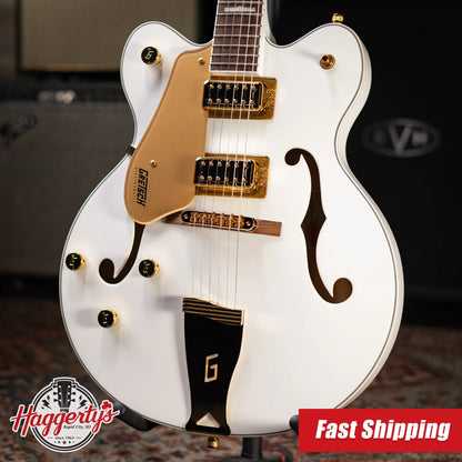 Gretsch G5422GLH Electromatic Classic Hollow Body Double-Cut Left-Handed Electric Guitar - Snow Crest White