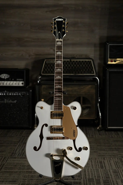 Gretsch G5422TG Electromatic Classic Hollow Body with Bigsby Electric Guitar - Snowcrest White