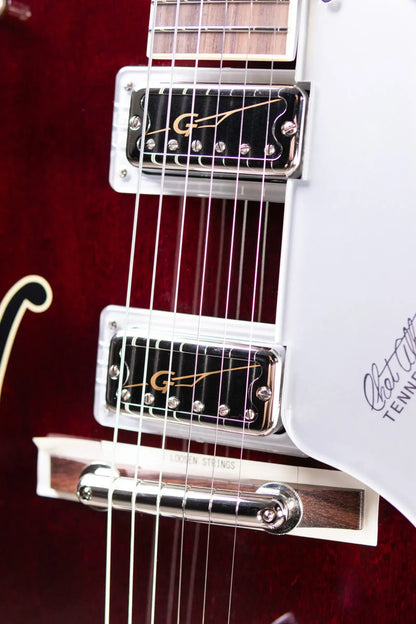 Gretsch G6119T-62 Vintage Select Edition '62 Tennessean Hollow Body with Bigsby Electric Guitar - Dark Cherry Stain with Hardshell Case