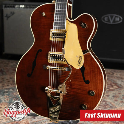 Gretsch G6122T-59 Vintage Select Edition '59 Chet Atkins Country Gentleman Hollow Body with Bigsby Electric Guitar - Walnut Stain Lacquer with Hardshell Case