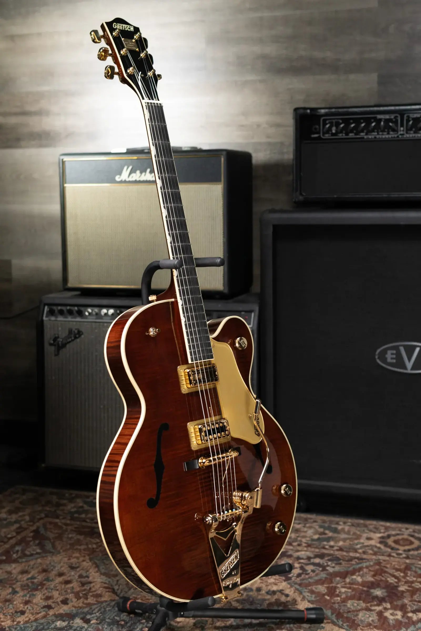 Gretsch G6122T-59 Vintage Select Edition '59 Chet Atkins Country Gentleman Hollow Body with Bigsby Electric Guitar - Walnut Stain Lacquer with Hardshell Case