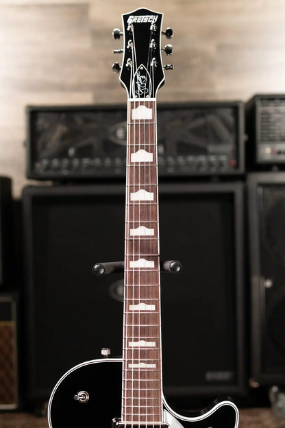 Gretsch G6128T-GH George Harrison Signature Duo Jet Solid Body with Bigsby Electric Guitar - Black with Hardshell Case - Demo