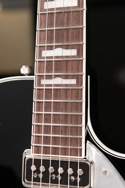 Gretsch G6128T-GH George Harrison Signature Duo Jet Solid Body with Bigsby Electric Guitar - Black with Hardshell Case - Demo