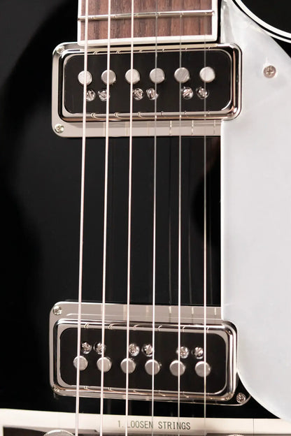 Gretsch G6128T-GH George Harrison Signature Duo Jet Solid Body with Bigsby Electric Guitar - Black with Hardshell Case - Demo