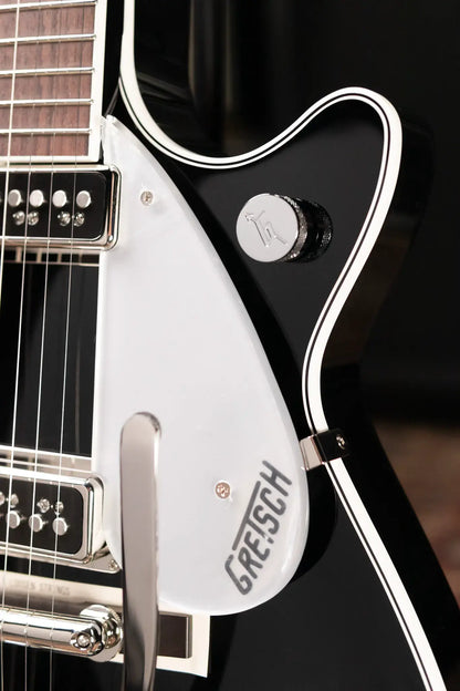 Gretsch G6128T-GH George Harrison Signature Duo Jet Solid Body with Bigsby Electric Guitar - Black with Hardshell Case - Demo