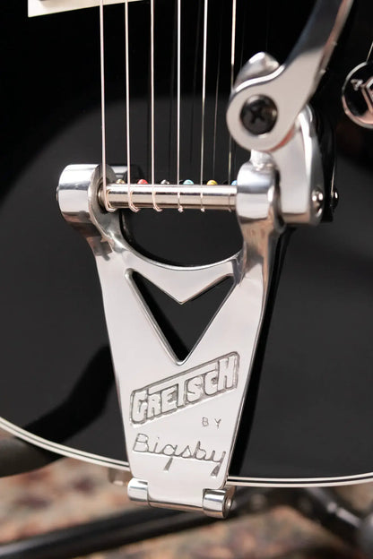 Gretsch G6128T-GH George Harrison Signature Duo Jet Solid Body with Bigsby Electric Guitar - Black with Hardshell Case - Demo