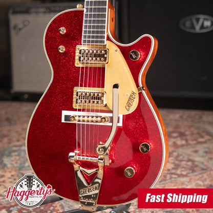 Gretsch G6129TG-59VS Limited Edition Sparkle Jet with String-Thru Bigsby - Red Sparkle with Hardshell Case