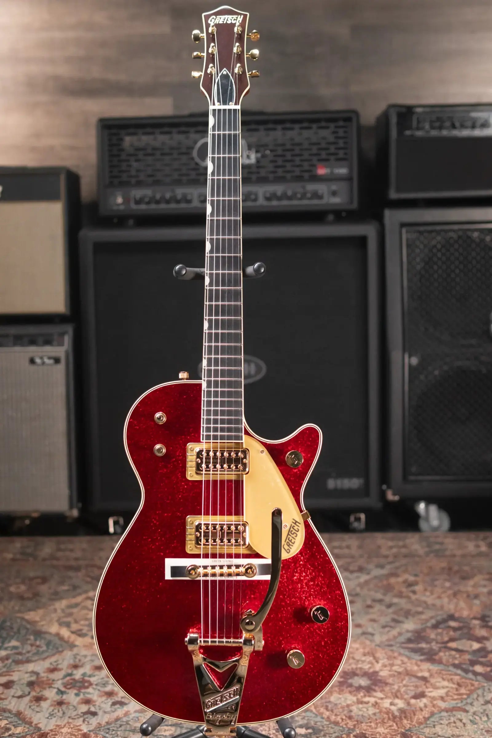 Gretsch G6129TG-59VS Limited Edition Sparkle Jet with String-Thru Bigsby - Red Sparkle with Hardshell Case
