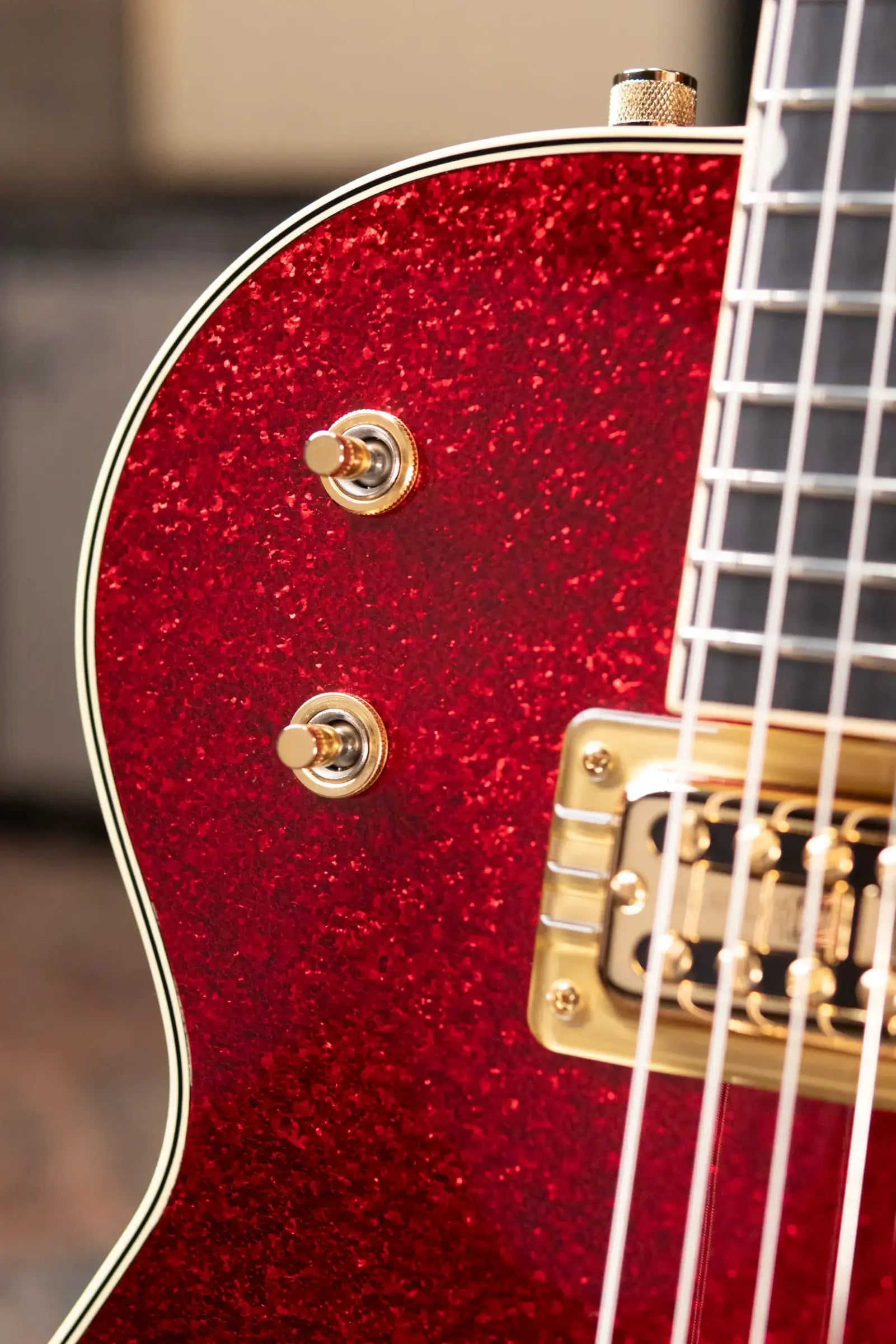 Gretsch G6129TG-59VS Limited Edition Sparkle Jet with String-Thru Bigsby - Red Sparkle with Hardshell Case