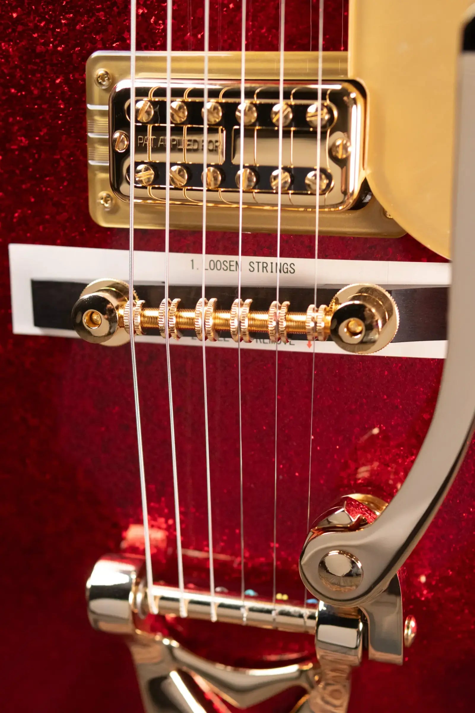 Gretsch G6129TG-59VS Limited Edition Sparkle Jet with String-Thru Bigsby - Red Sparkle with Hardshell Case