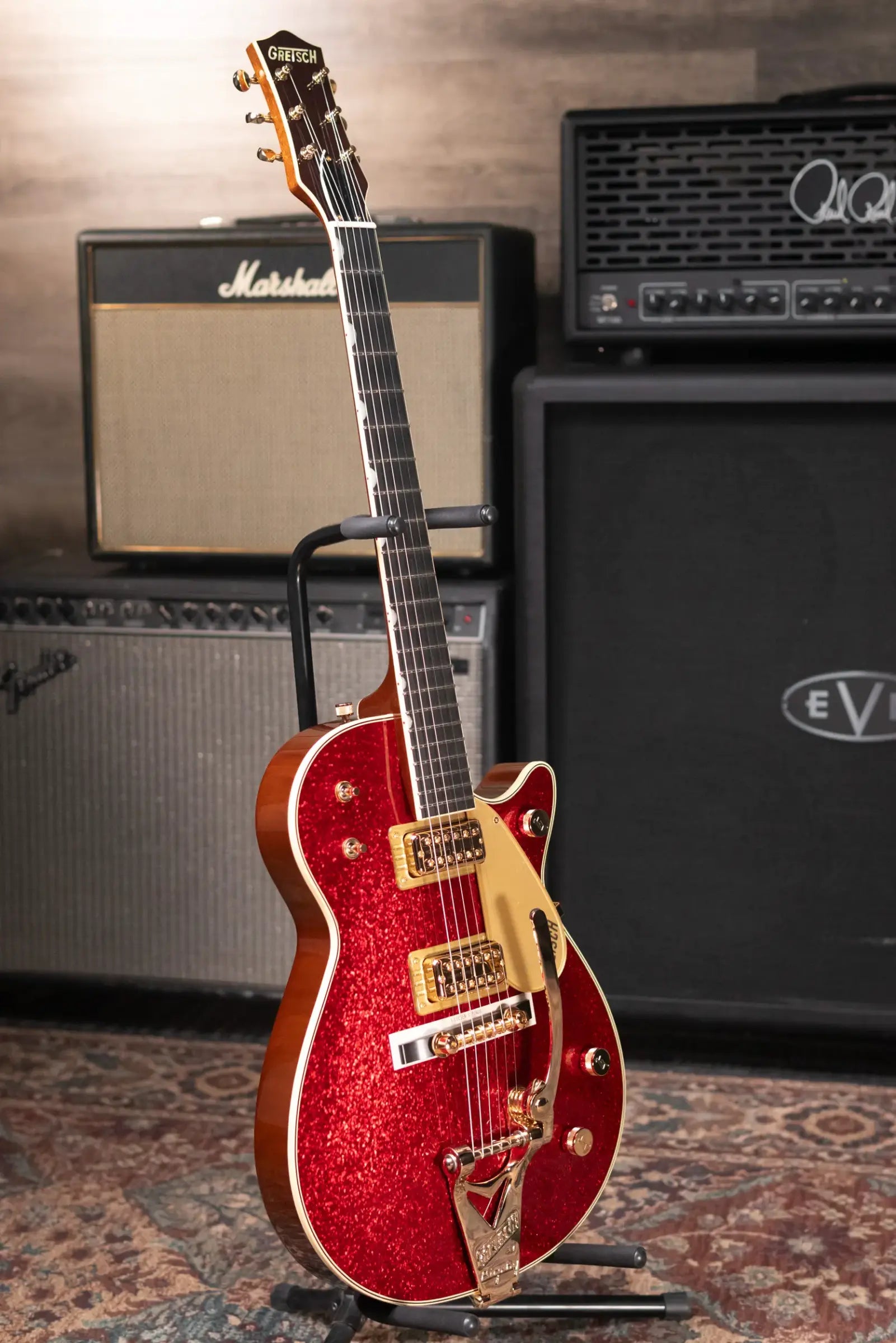 Gretsch G6129TG-59VS Limited Edition Sparkle Jet with String-Thru Bigsby - Red Sparkle with Hardshell Case