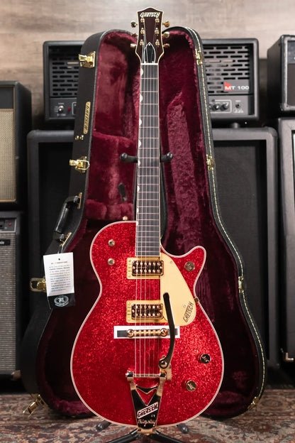 Gretsch G6129TG-59VS Limited Edition Sparkle Jet with String-Thru Bigsby - Red Sparkle with Hardshell Case