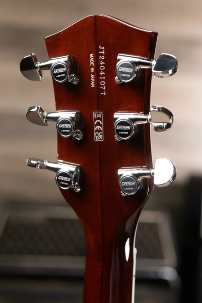 Gretsch G6129T-89 Vintage Select '89 Sparkle Jet with Bigsby Electric Guitar - Gold Sparkle with Hardshell Case