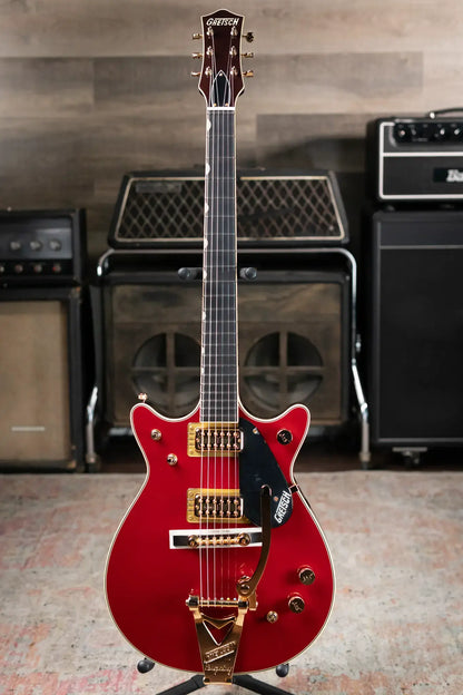 Gretsch G6131T-62 Vintage Select '62 Jet with Bigsby Electric Guitar - Vintage Firebird Red with Hardshell Case