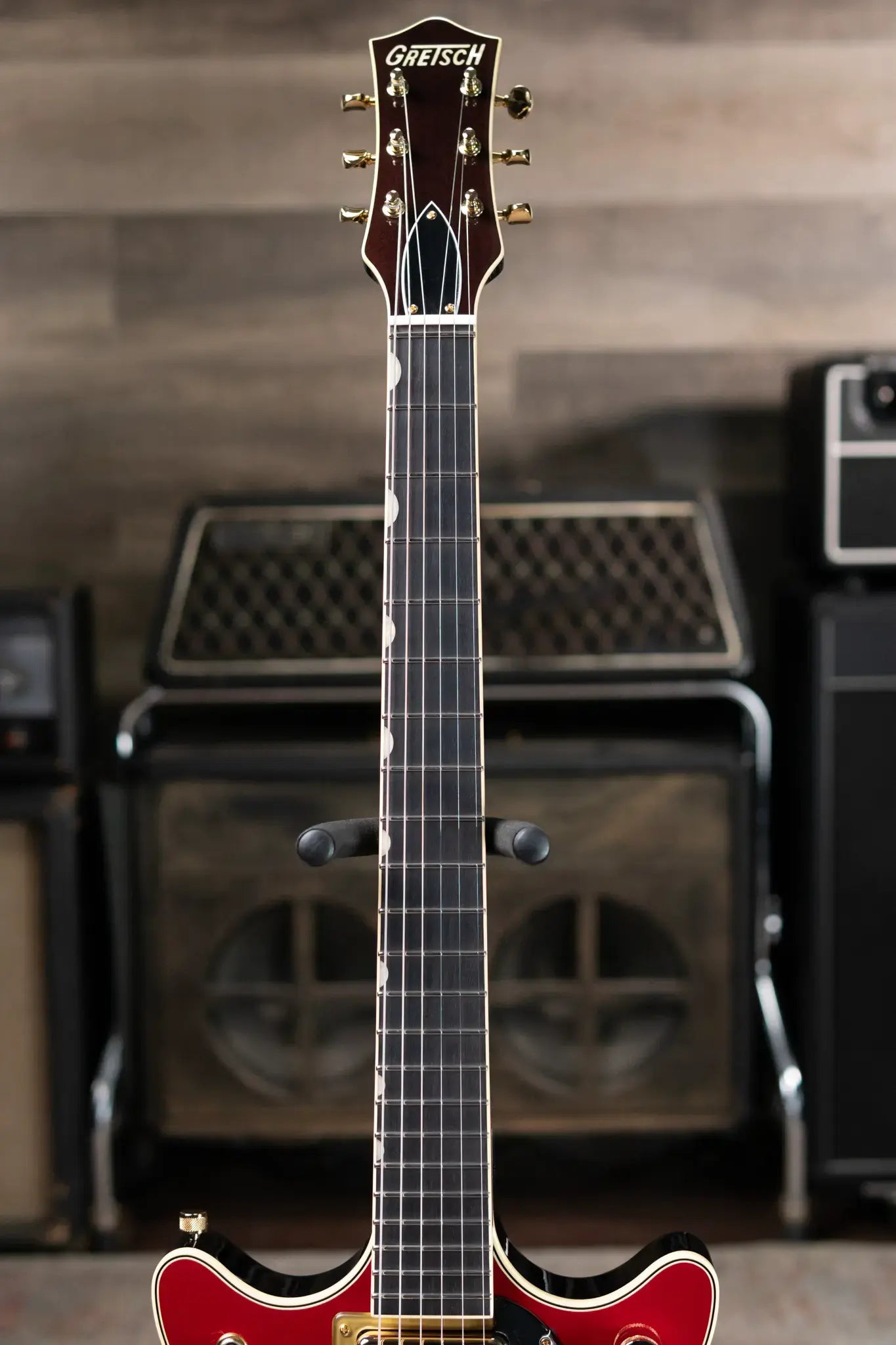 Gretsch G6131T-62 Vintage Select '62 Jet with Bigsby Electric Guitar - Vintage Firebird Red with Hardshell Case