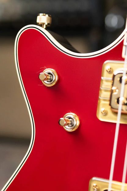 Gretsch G6131T-62 Vintage Select '62 Jet with Bigsby Electric Guitar - Vintage Firebird Red with Hardshell Case