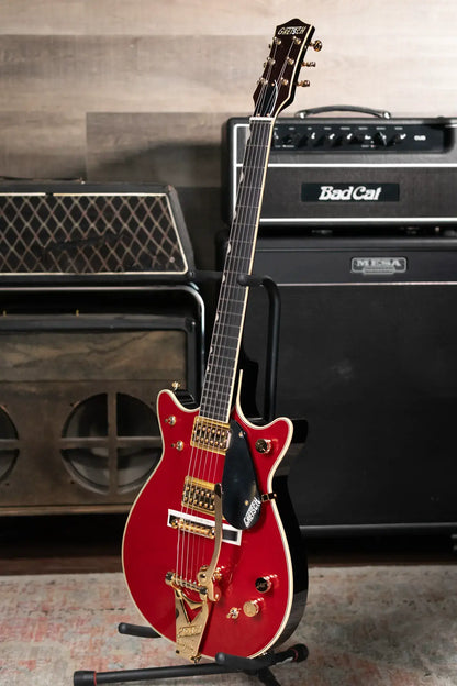 Gretsch G6131T-62 Vintage Select '62 Jet with Bigsby Electric Guitar - Vintage Firebird Red with Hardshell Case