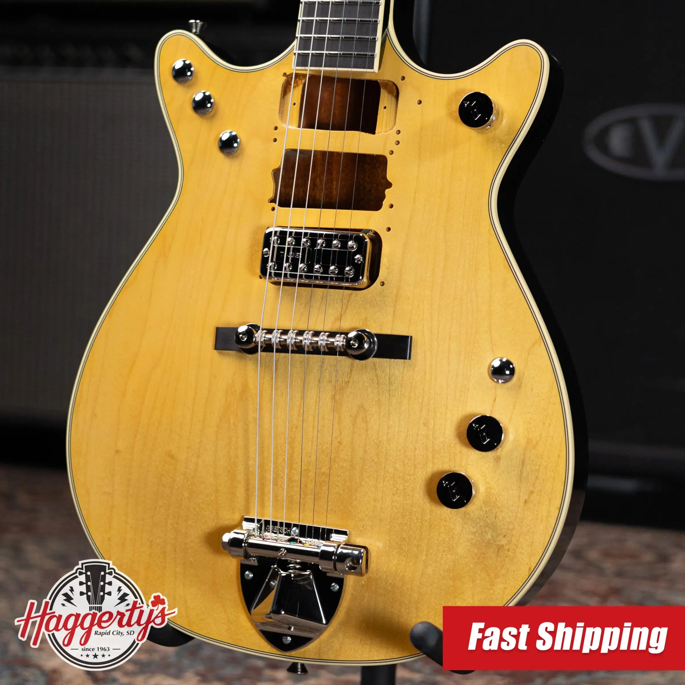 Gretsch G6131-MY Malcolm Young Signature Jet Electric Guitar - Natural with Hardshell Case