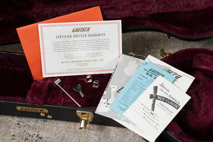 Gretsch G6134TFM-NH Nigel Hendroff Signature Penguin Electric Guitar - Amber Flame with Hardshell Case
