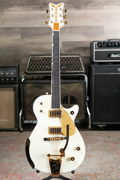 Gretsch G6134T-58 Vintage Select ’58 Penguin with Bigsby, TV Jones - Vintage White with Hardshell Case
