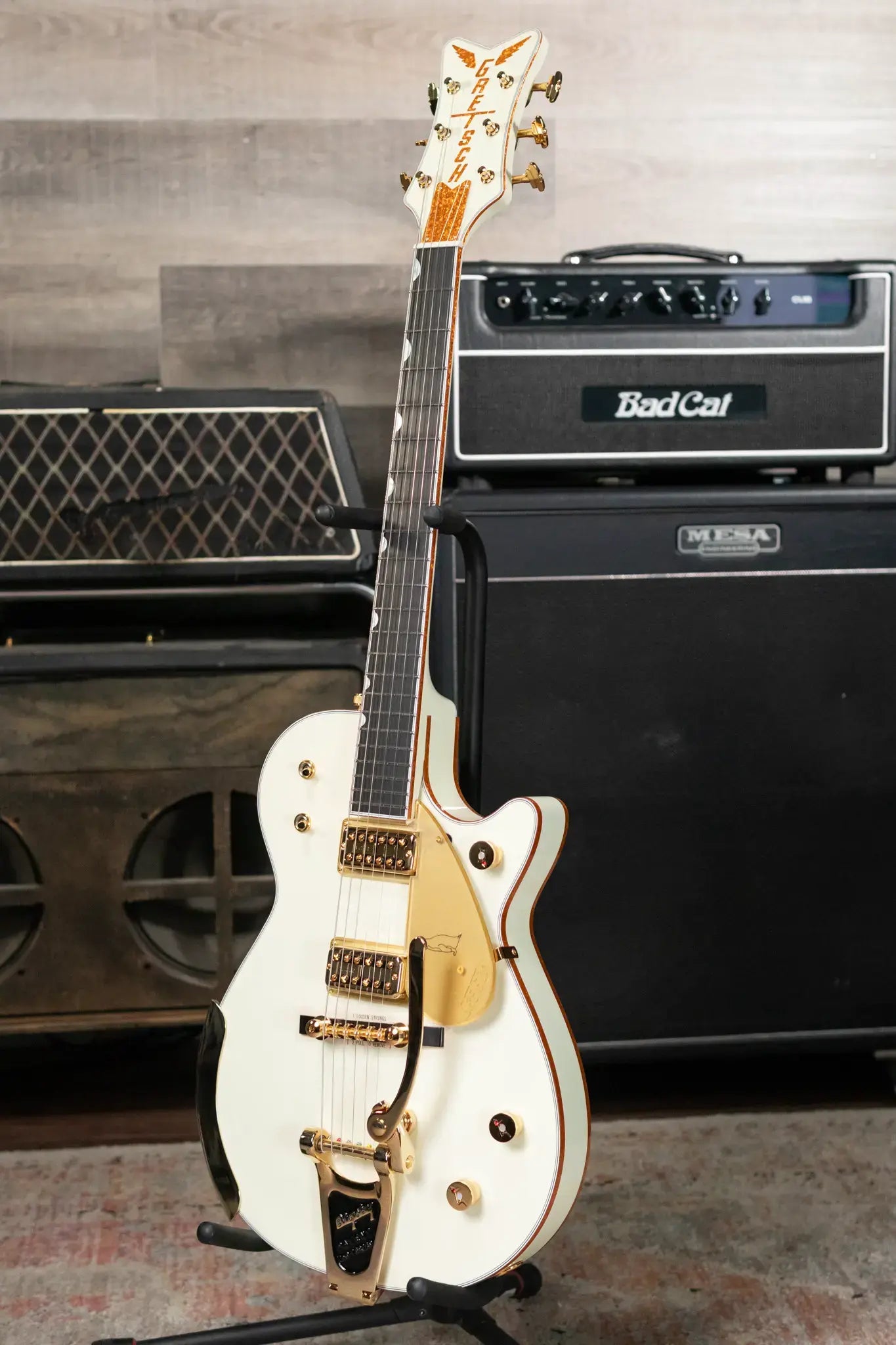 Gretsch G6134T-58 Vintage Select ’58 Penguin with Bigsby, TV Jones - Vintage White with Hardshell Case