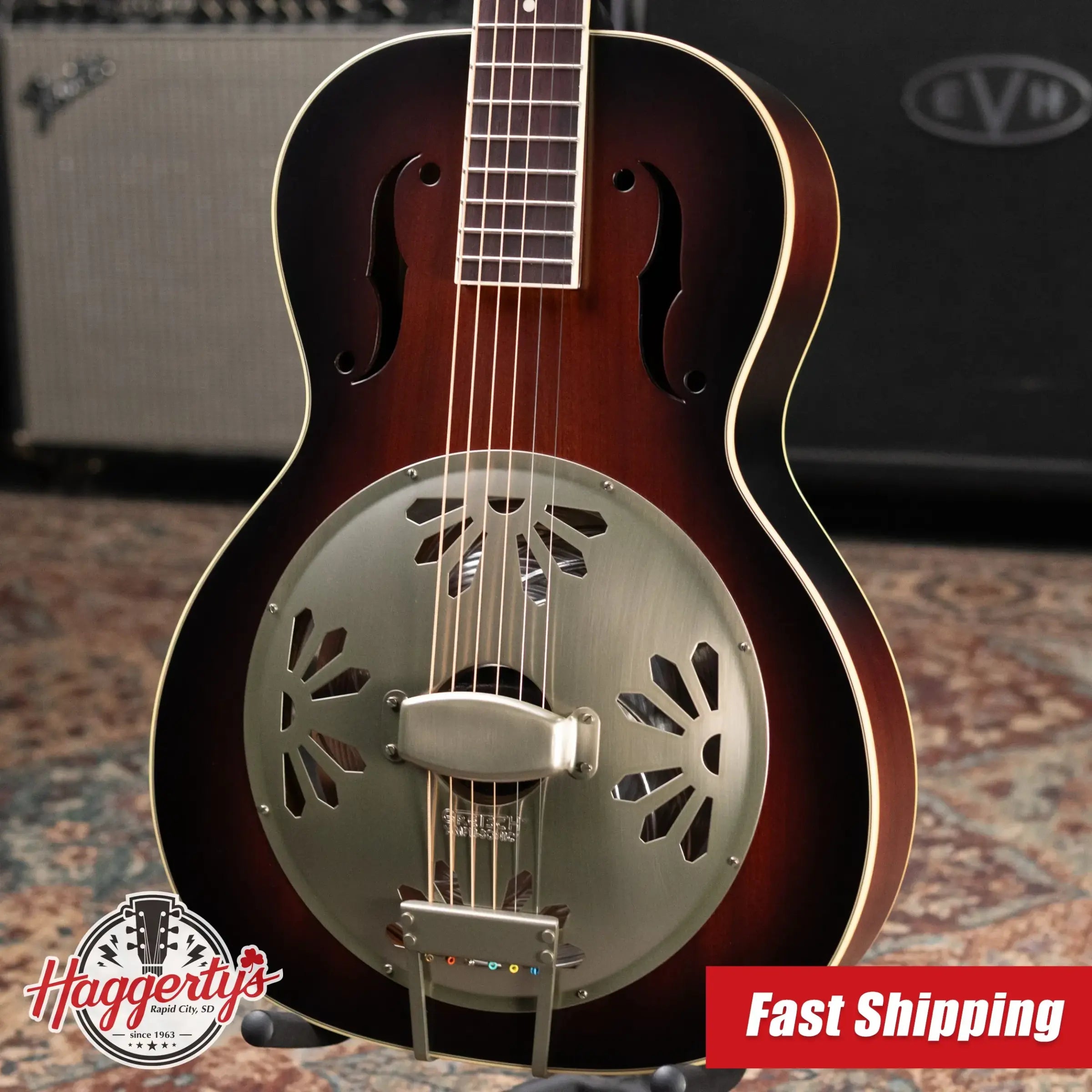 Gretsch G9240 Alligator Round-Neck Resonator Guitar - 2-Color Sunburst