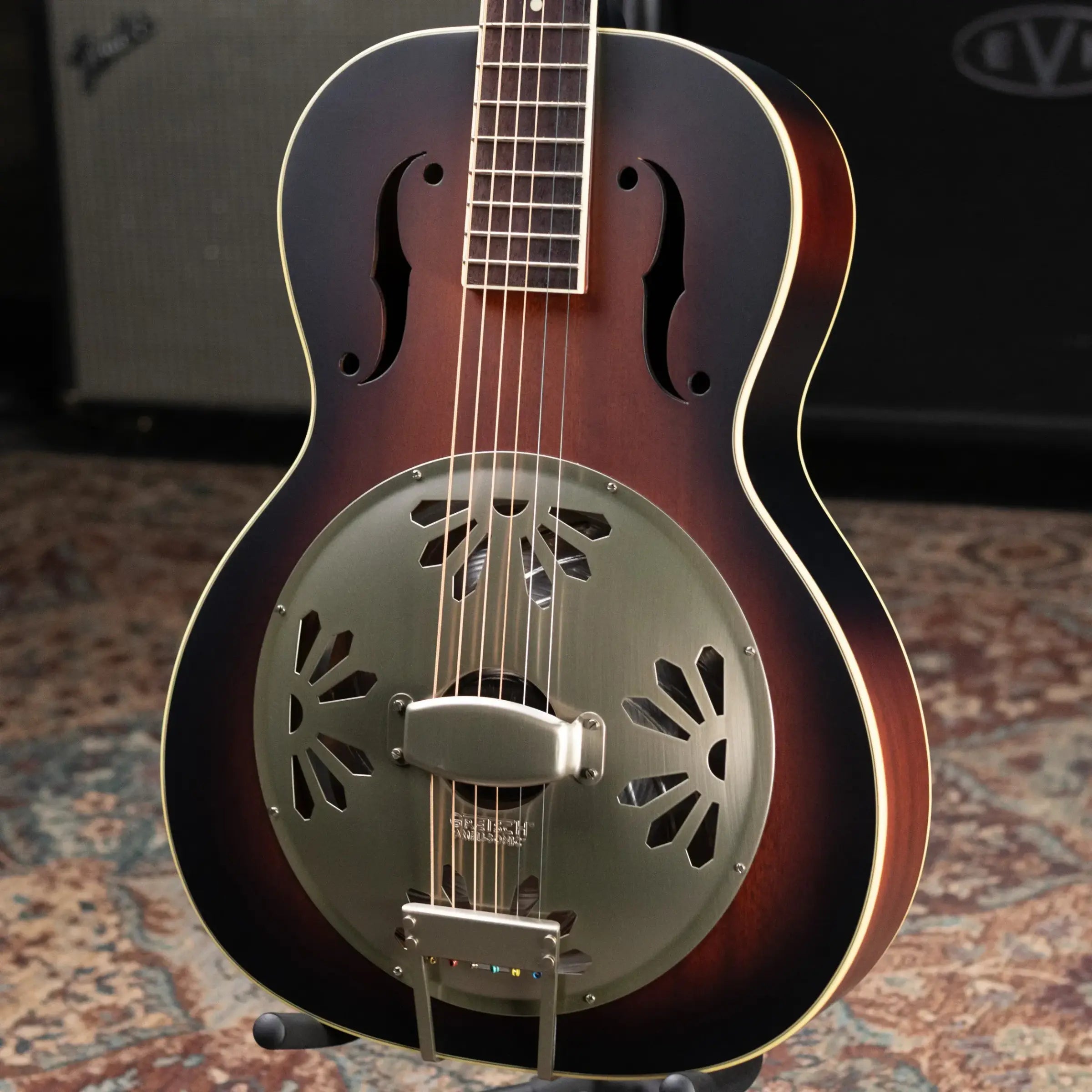 Gretsch G9241 Alligator Biscuit Round-Neck Acoustic/Electric Resonator Guitar - 2-Color Sunburst