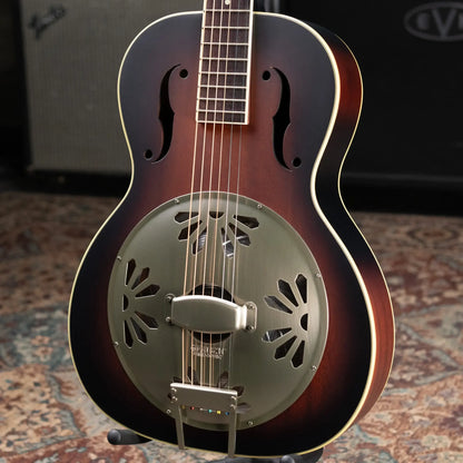 Gretsch G9241 Alligator Biscuit Round-Neck Acoustic/Electric Resonator Guitar - 2-Color Sunburst