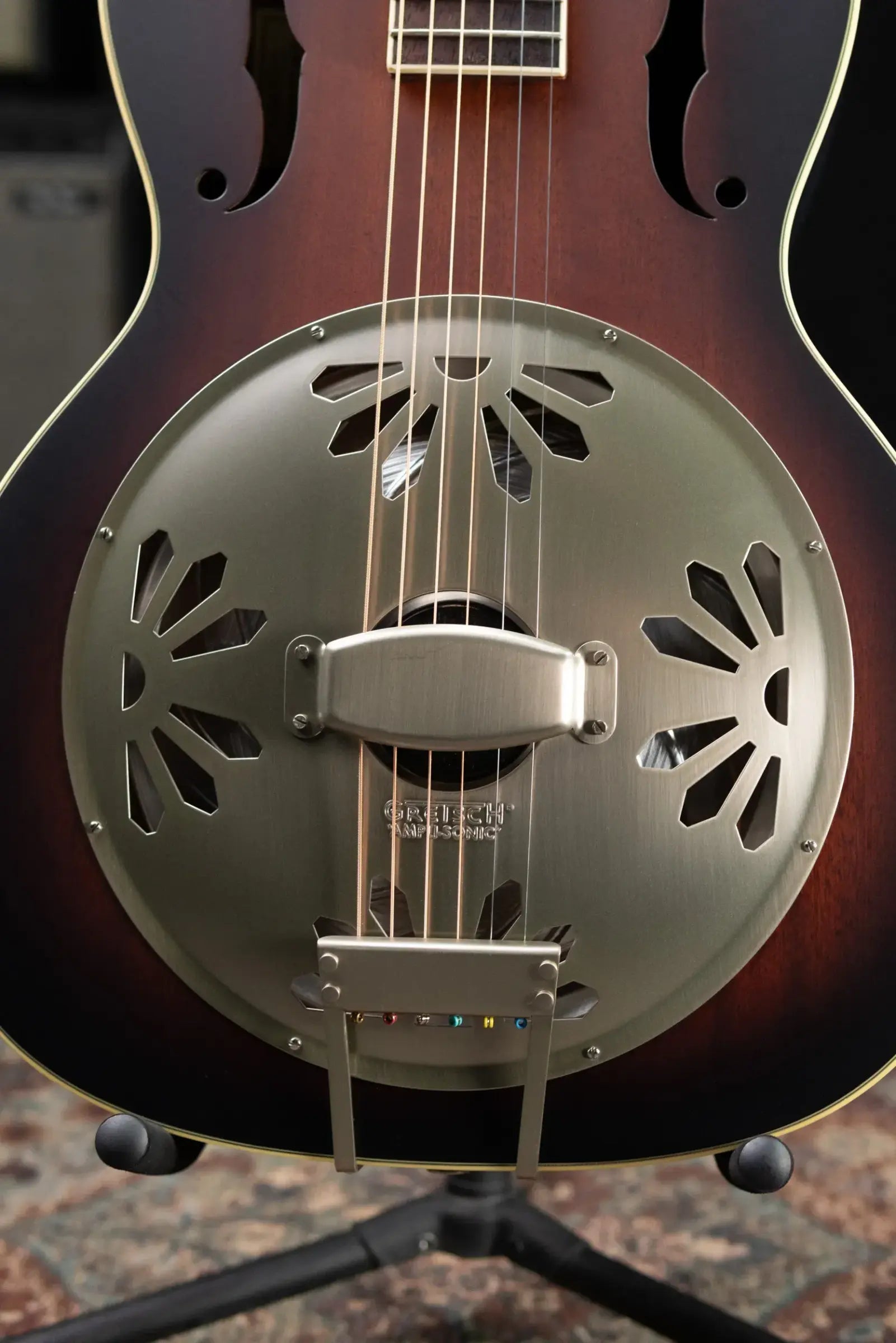 Gretsch G9241 Alligator Biscuit Round-Neck Acoustic/Electric Resonator Guitar - 2-Color Sunburst