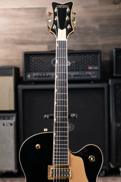 Gretsch Synchromatic Falcon Hollow Body Single-Cut with Bigsby - Black with Hardshell Case