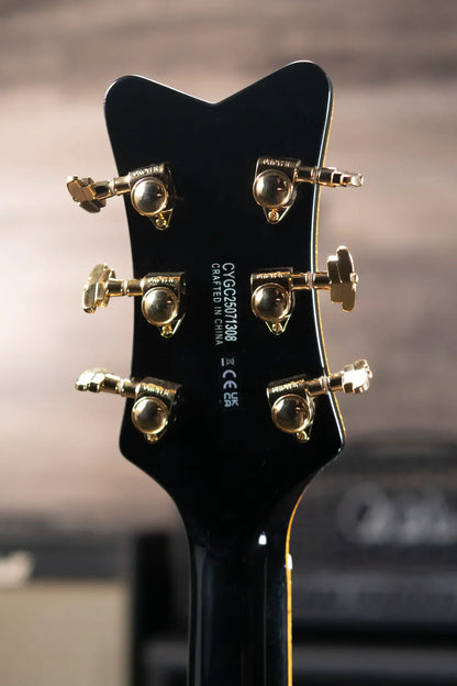 Gretsch Synchromatic Falcon Hollow Body Single-Cut with Bigsby - Black with Hardshell Case