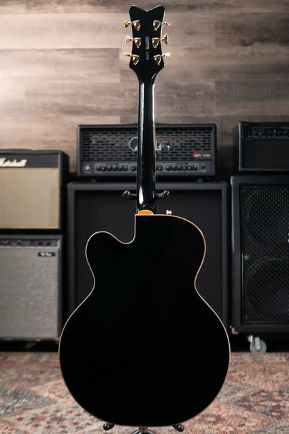 Gretsch Synchromatic Falcon Hollow Body Single-Cut with Bigsby - Black with Hardshell Case
