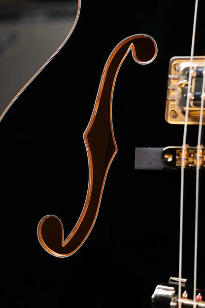 Gretsch Synchromatic Falcon Hollow Body Single-Cut with Bigsby - Black with Hardshell Case