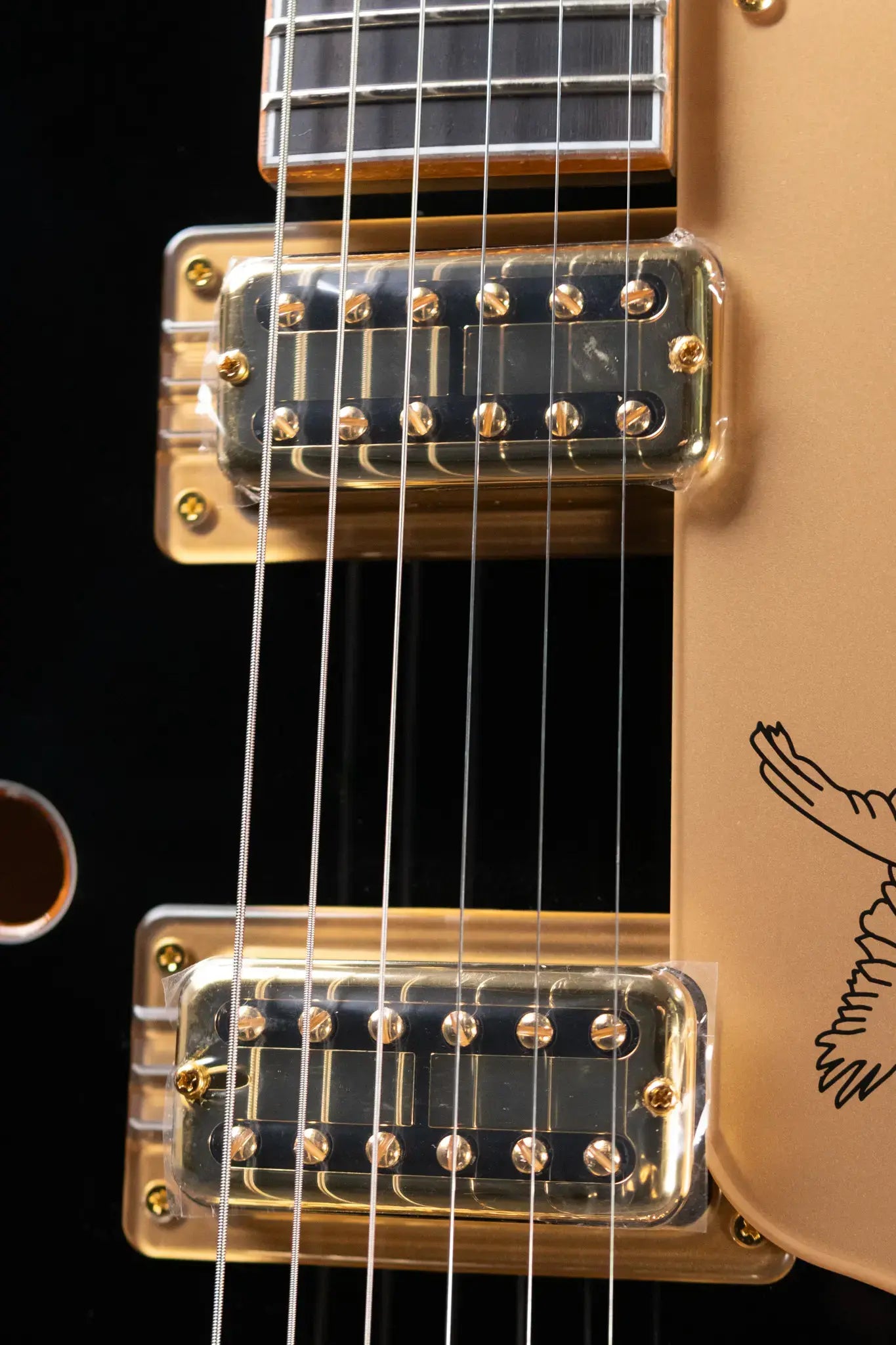 Gretsch Synchromatic Falcon Hollow Body Single-Cut with Bigsby - Black with Hardshell Case