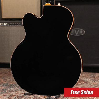 Gretsch Synchromatic Falcon Hollow Body Single-Cut with Bigsby Electric Guitar - Black with Hardshell Case