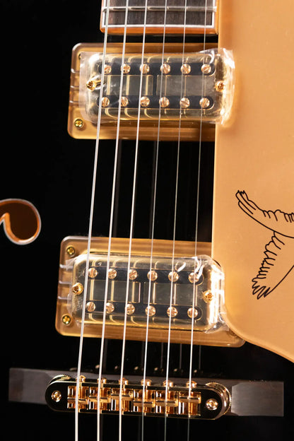 Gretsch Synchromatic Falcon Hollow Body Single-Cut with Bigsby Electric Guitar - Black with Hardshell Case