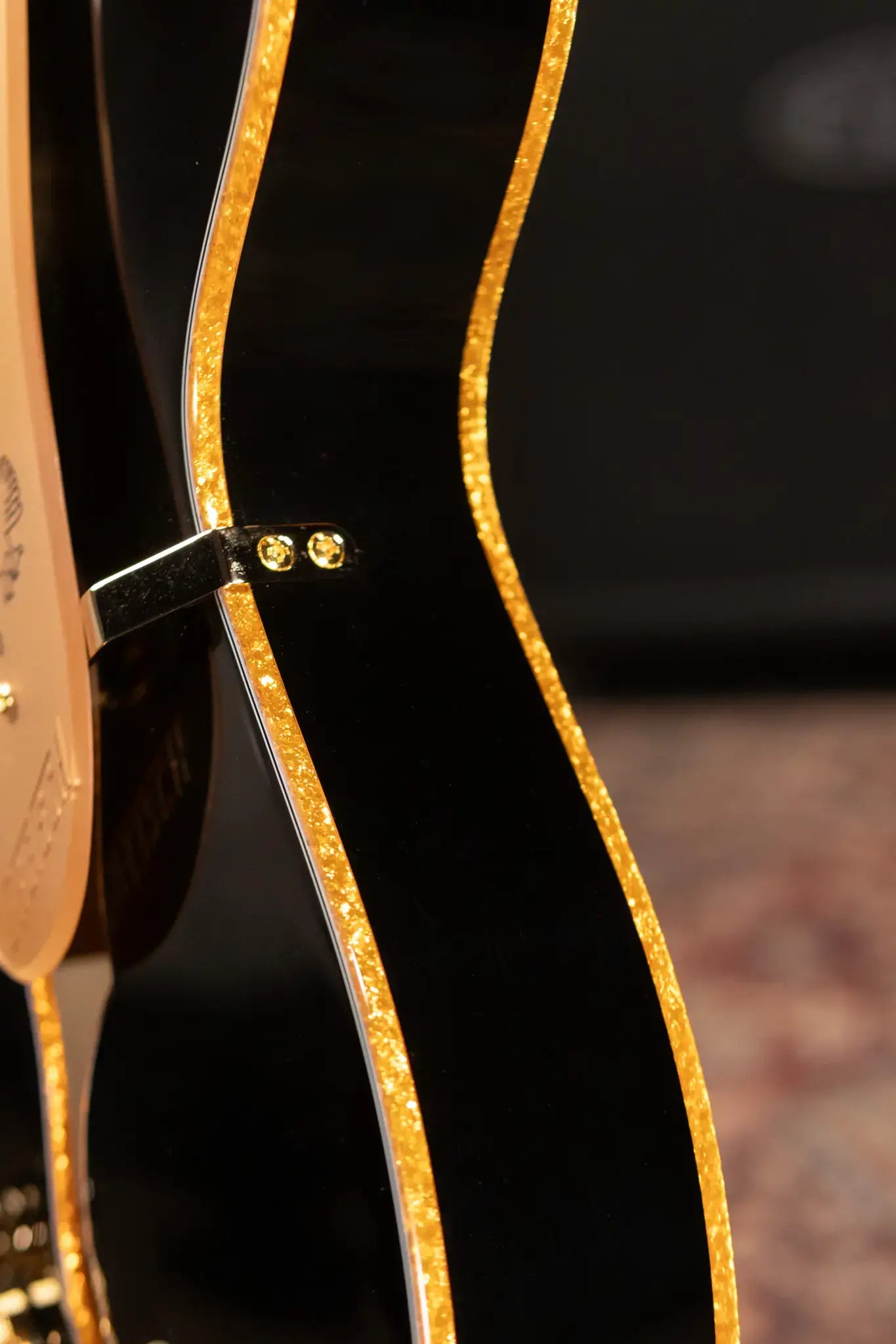 Gretsch Synchromatic Falcon Hollow Body Single-Cut with Bigsby Electric Guitar - Black with Hardshell Case