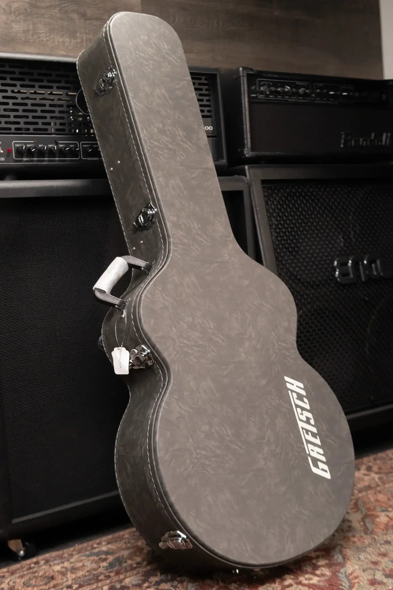 Gretsch Synchromatic Falcon Hollow Body Single-Cut with Bigsby Electric Guitar - Black with Hardshell Case