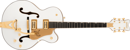 Gretsch Synchromatic Falcon Hollow Body Single-Cut with Bigsby Electric Guitar - Snowcrest White with Hardshell Case