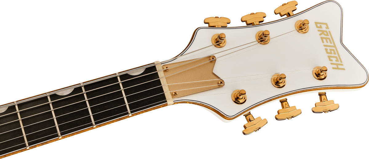 Gretsch Synchromatic Falcon Hollow Body Single-Cut with Bigsby Electric Guitar - Snowcrest White with Hardshell Case