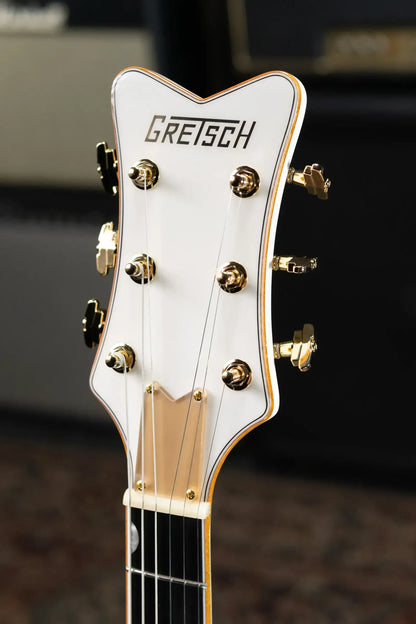 Gretsch Synchromatic Falcon Hollow Body Single-Cut with Bigsby Electric Guitar - Snowcrest White with Hardshell Case