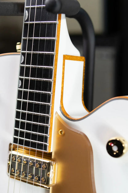 Gretsch Synchromatic Falcon Hollow Body Single-Cut with Bigsby Electric Guitar - Snowcrest White with Hardshell Case