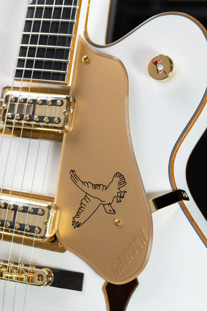 Gretsch Synchromatic Falcon Hollow Body Single-Cut with Bigsby Electric Guitar - Snowcrest White with Hardshell Case