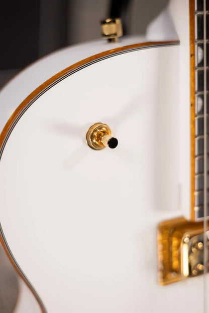 Gretsch Synchromatic Falcon Hollow Body Single-Cut with Bigsby Electric Guitar - Snowcrest White with Hardshell Case